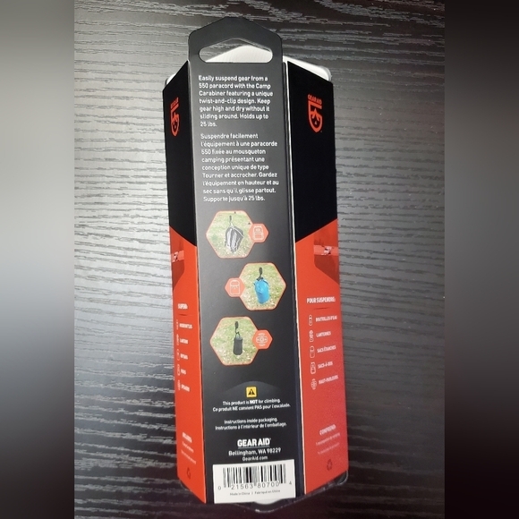 Gear Aid Camp Carabiner Hang Gear at Camp - Picture 4 of 8